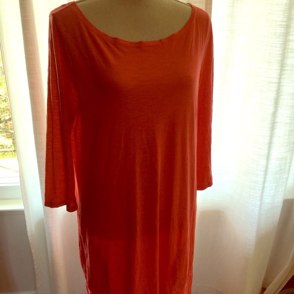 Garnet Hill summer dress orange 12